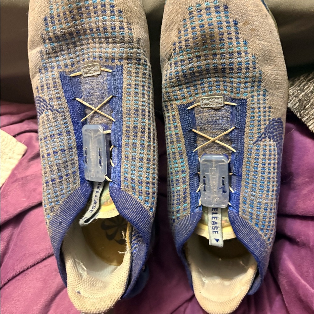 Nike Air VaporMax Men's Blue Athletic Shoes-WORN